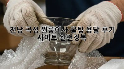 전남 곡성 원룸이사 꿀팁🍯 용달 후기 사이트 완전정복!
